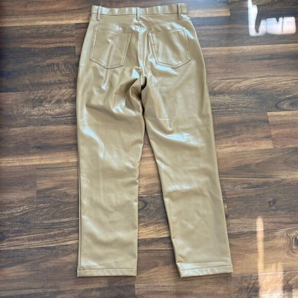 Abercrombie & Fitch The 90's Straight Ultra High-rise Curve Love Leather 31/12 - Picture 4 of 4